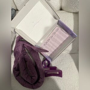 Purple Heatless Curls